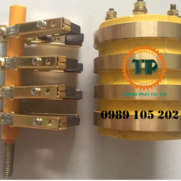 Cổ góp điện 4 vành đường kính 40 x 80 x 95 mm