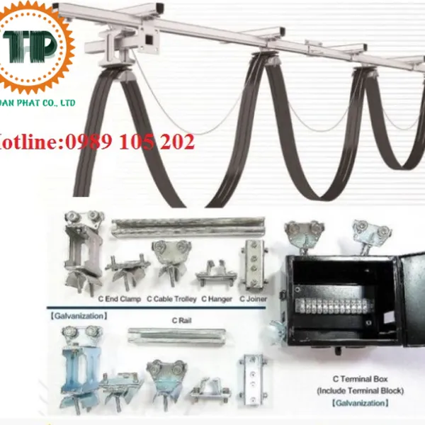 Thanh trượt ray C cầu trục