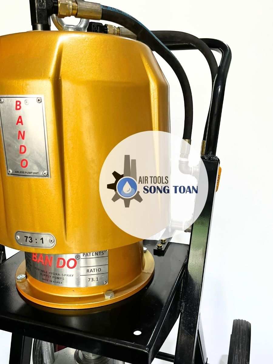 Máy phun sơn dầu, sơn chống cháy Bando tỷ số nén 73.1