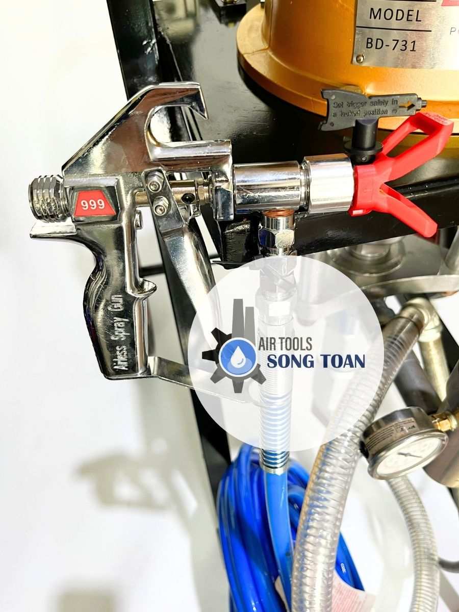 Máy phun sơn dầu, sơn chống cháy Bando tỷ số nén 73.1
