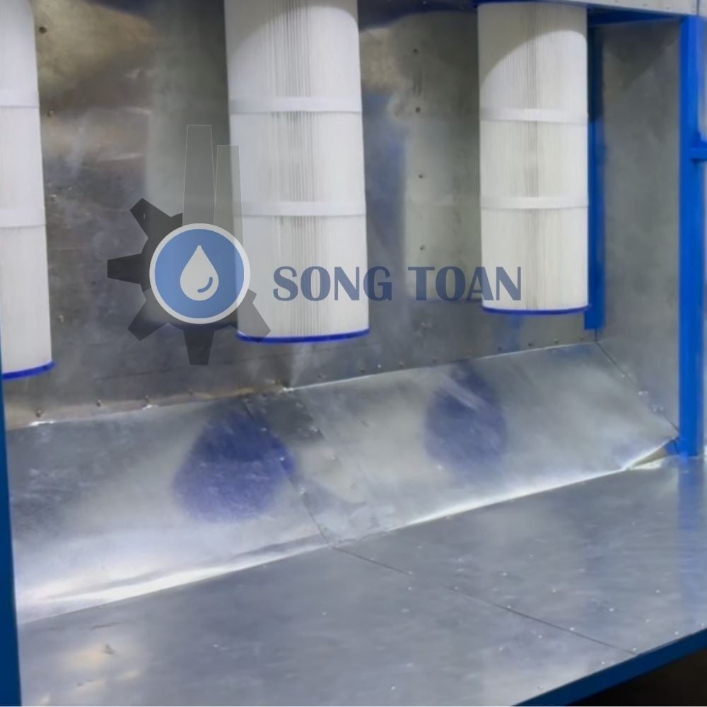 DỰ ÁN CUNG CẤP DÂY CHUYỀN SƠN TĨNH ĐIỆN GỒM BUỒNG PHUN + MÁY PHUN SƠN TĨNH ĐIỆN 