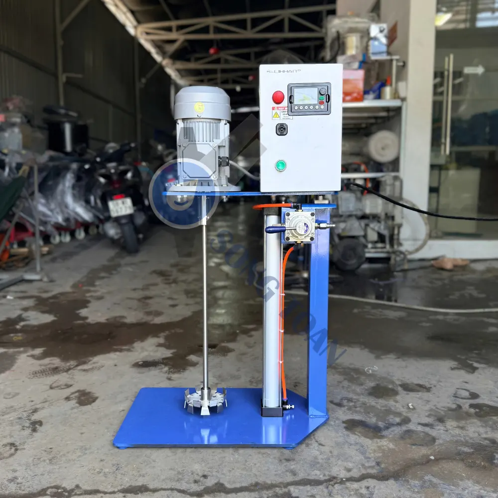 máy khuấy thùng 20 Lít nâng hạ tự động