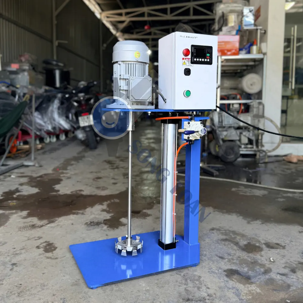 máy khuấy thùng 20 lít nâng hạ tự động