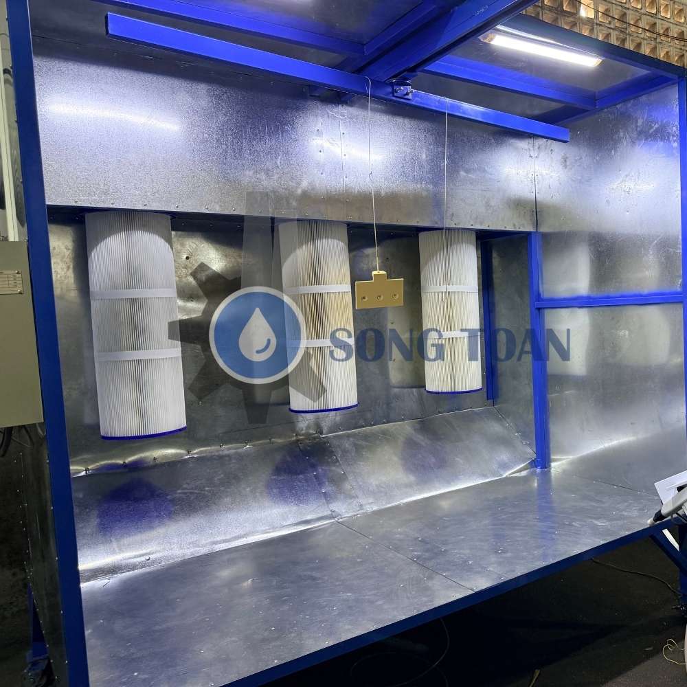 DỰ ÁN CUNG CẤP DÂY CHUYỀN SƠN TĨNH ĐIỆN GỒM BUỒNG PHUN + MÁY PHUN SƠN TĨNH ĐIỆN 