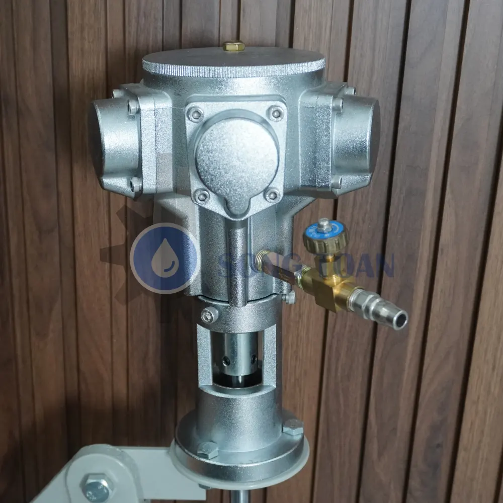 máy khuấy kẹp thùng 5 piston 3/4HP