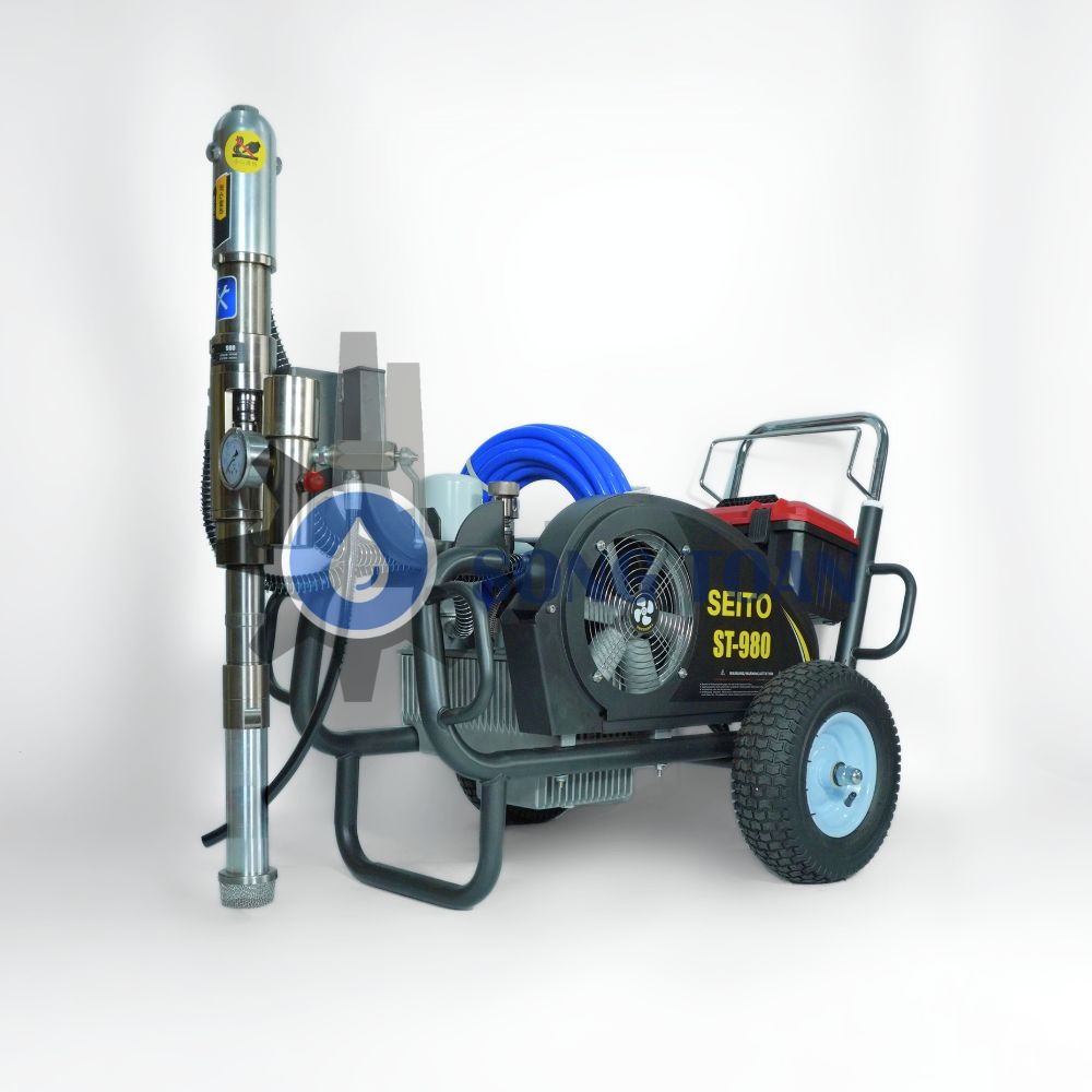 máy phun bột loãng, bột trét tường