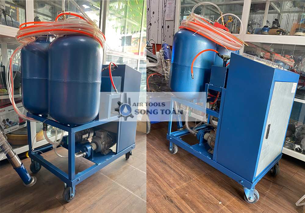 Hình ảnh thực tế máy phun foam mini