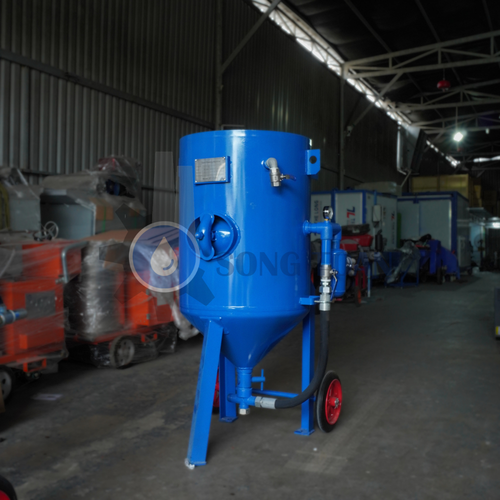 máy phun cát dạng cối