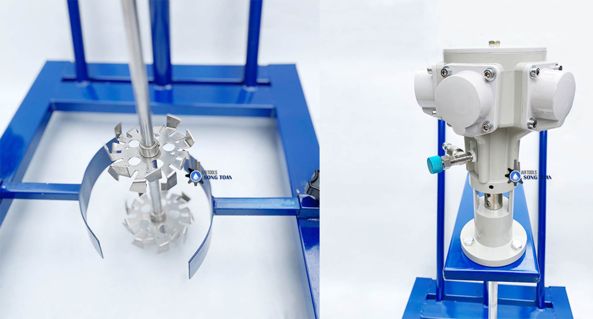 Máy khuấy hóa chất nâng hạ