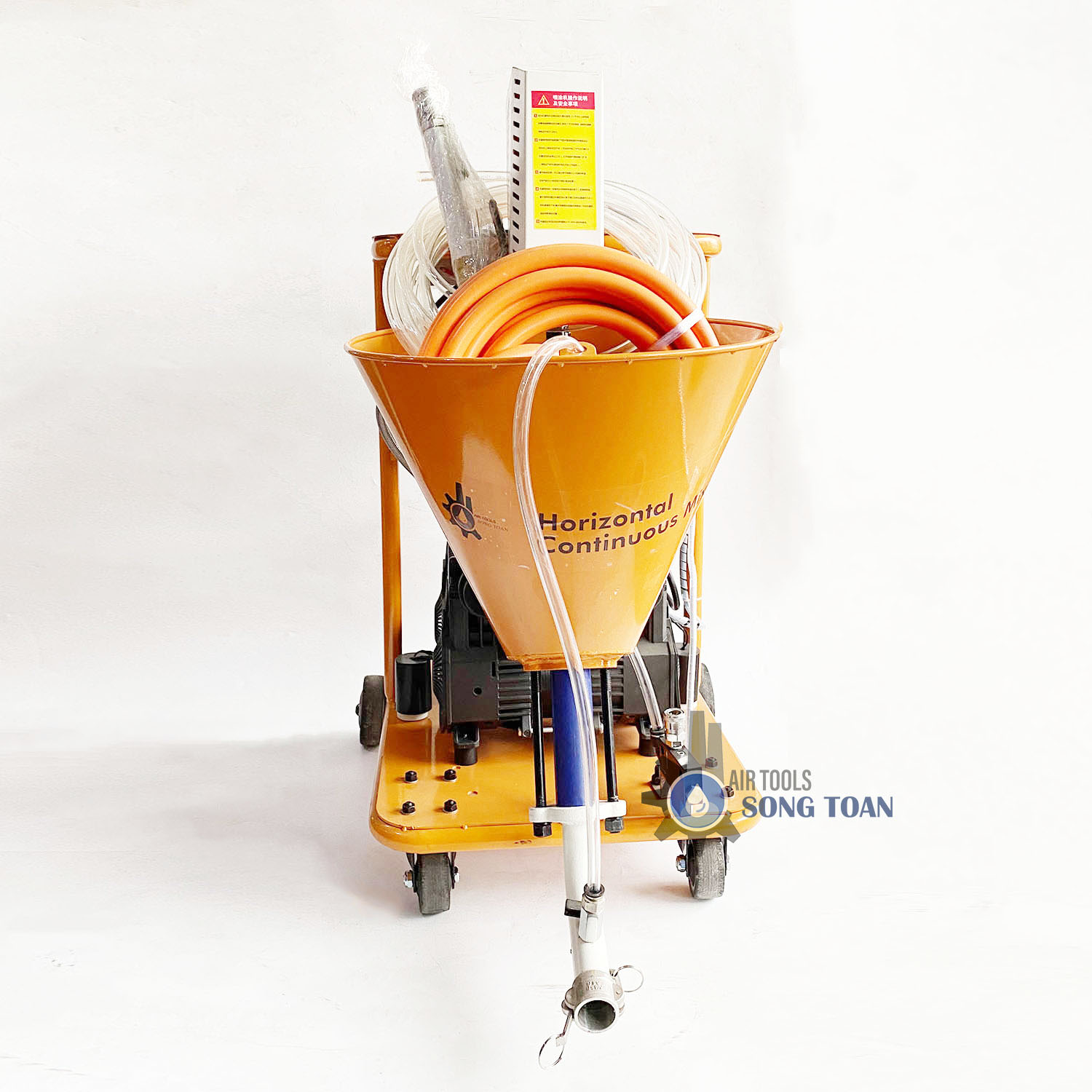 may phun son chong tham 2 thanh phan Máy phun sơn chống thấm ST-CT25 sử dụng được cho các loại sơn chống thấm trên thị trường