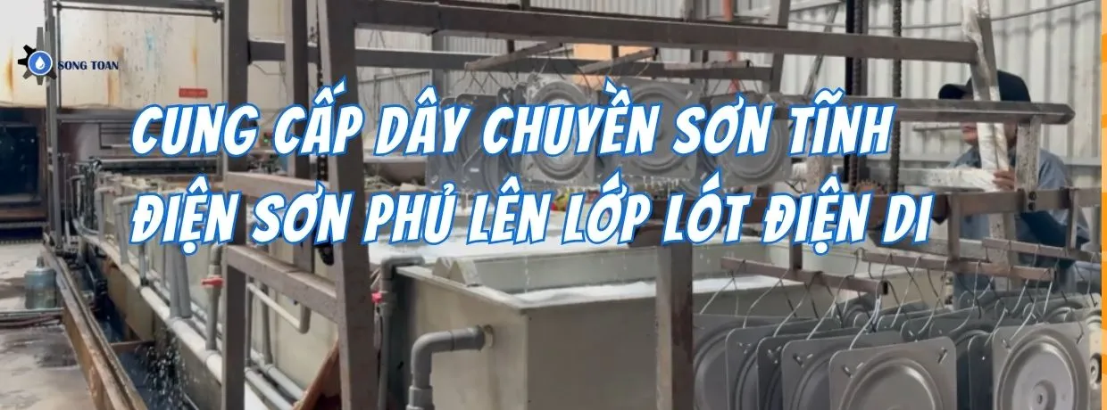 DỰ ÁN CUNG CẤP DÂY CHUYỀN SƠN TĨNH ĐIỆN GỒM BUỒNG PHUN + MÁY PHUN SƠN TĨNH ĐIỆN 