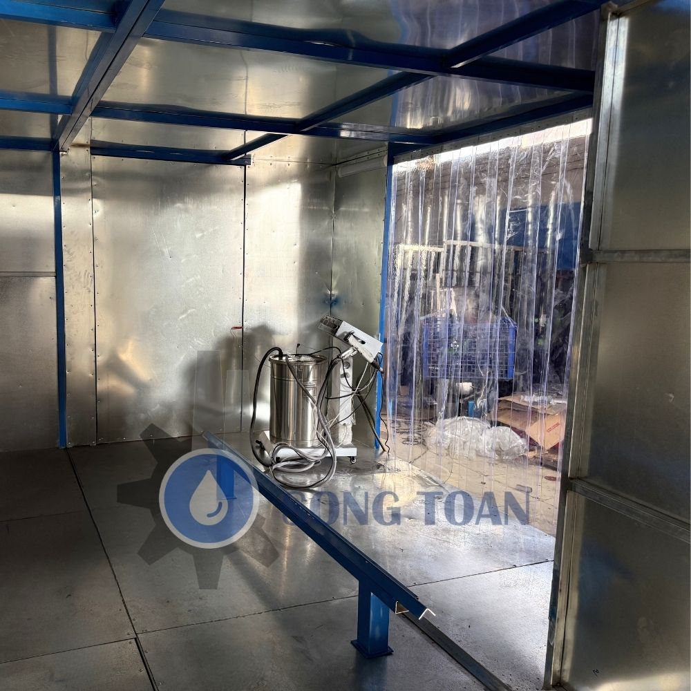 DỰ ÁN: CUNG CẤP HỆ THỐNG SƠN TĨNH ĐIỆN (MÁY PHUN SƠN + BUỒNG PHUN + LÒ SẤY)  - TỰ CHỦ QUY TRÌNH SẢN XUẤT