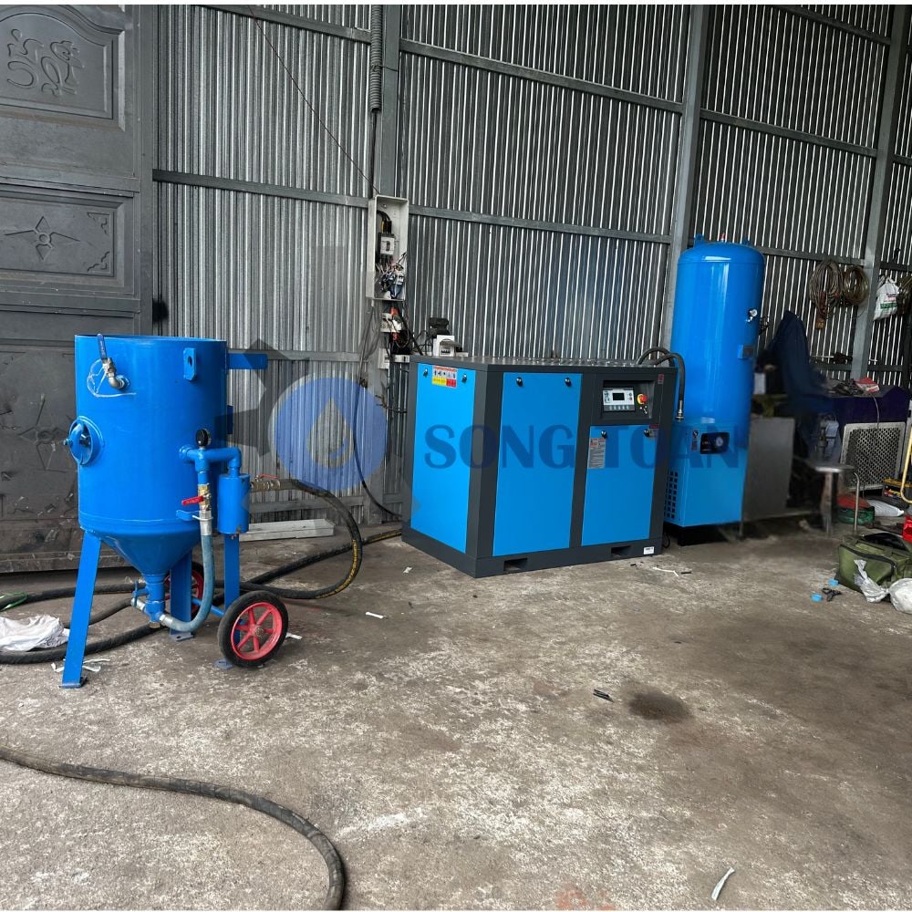 BÀN GIAO HỆ THỐNG MÁY PHUN CÁT TẠI SÓC TRĂNG: GIẢI PHÁP XỬ LÝ BỀ MẶT CHUYÊN NGHIỆP