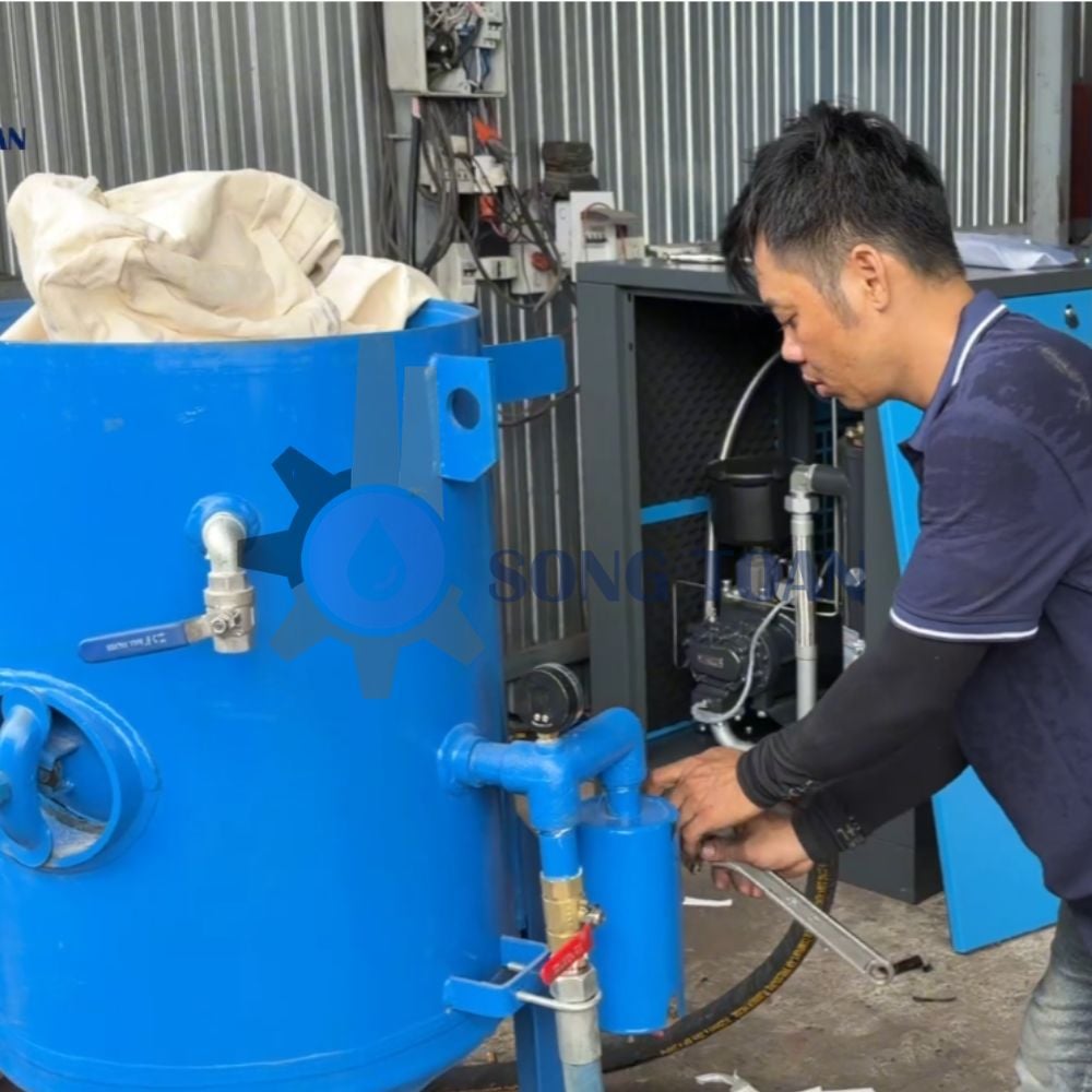 BÀN GIAO HỆ THỐNG MÁY PHUN CÁT TẠI SÓC TRĂNG: GIẢI PHÁP XỬ LÝ BỀ MẶT CHUYÊN NGHIỆP
