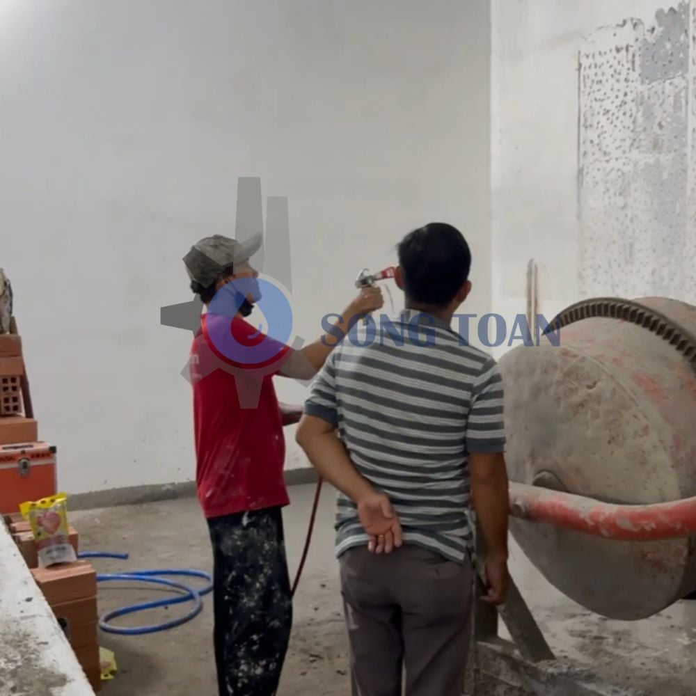 BÀN GIAO MÁY PHUN SƠN ST-1690: GIẢI PHÁP ĐẨY NHANH TIẾN ĐỘ THI CÔNG CHUNG CƯ TẠI QUẬN 6