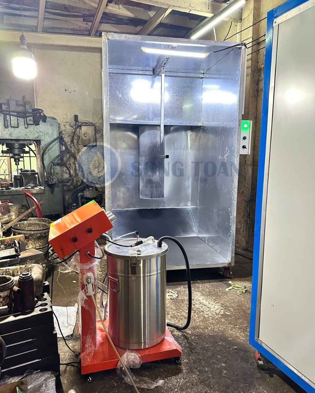 Buồng phun sơn 1 filter bằng nhựa cao cấp 2 lớp lưới