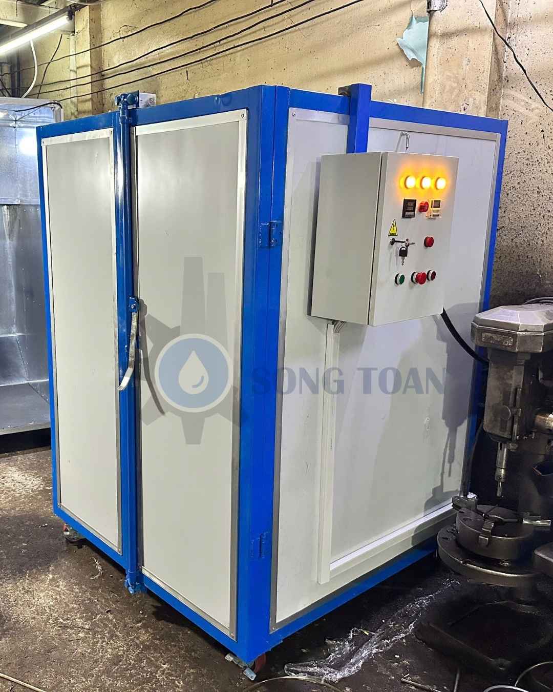 Tổng quan lò sấy sơn tĩnh điện 6 điên trở