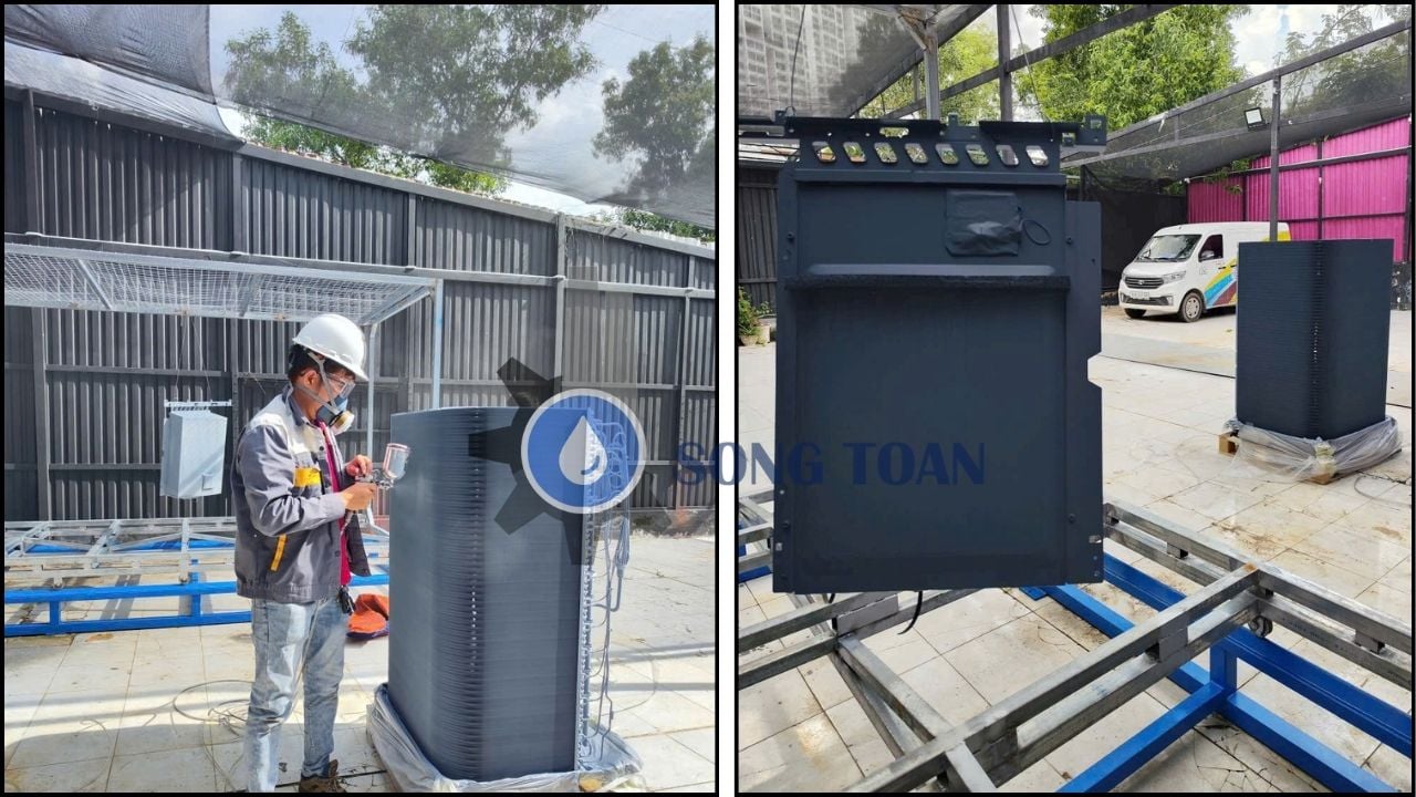 lò sấy gia nhiệt sấy khô sản phẩm