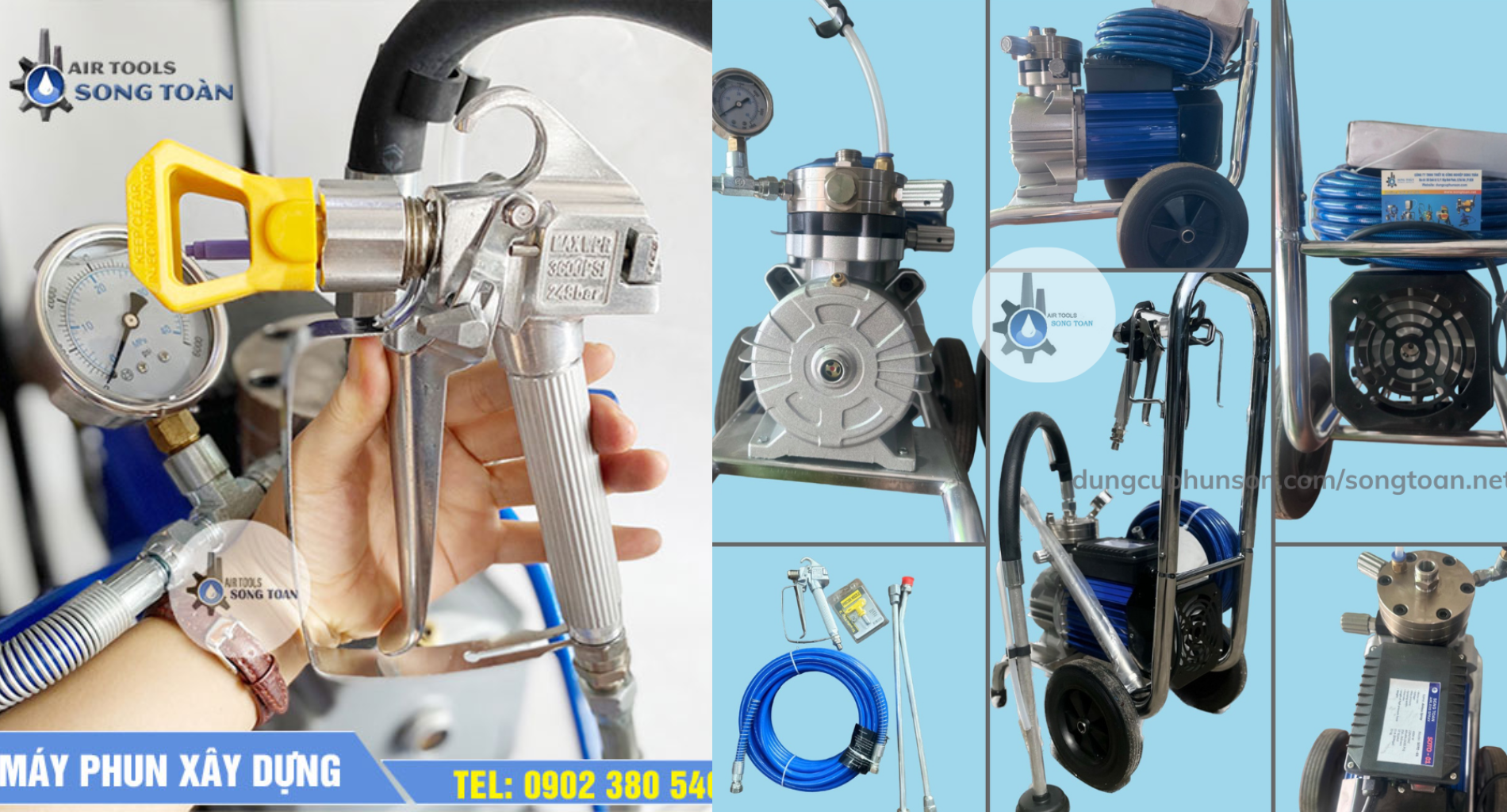 Hình ảnh chi tiết máy phun sơn nước SOTO-01