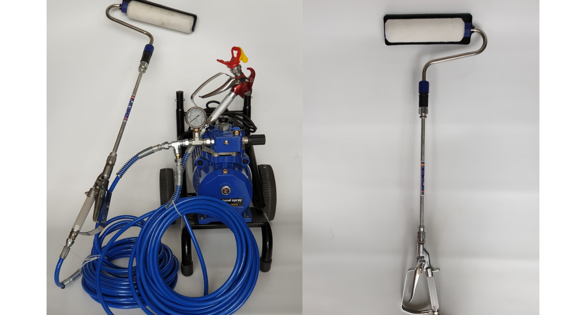 Hình ảnh máy phun sơn nước KT-886 kết hợp máy lăn sơn