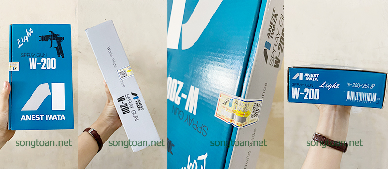 hộp súng phun sơn nest iwata w200