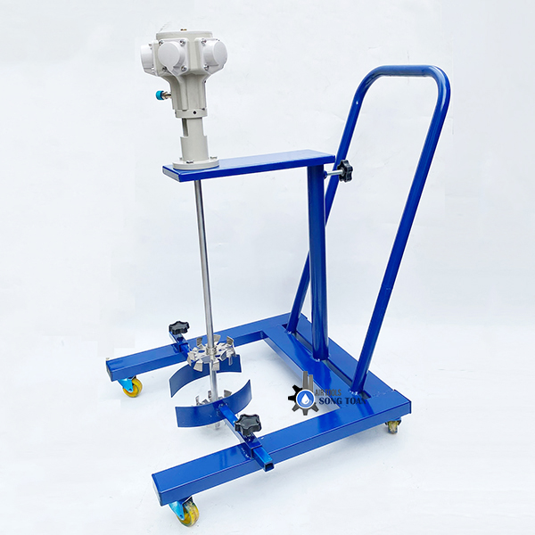 máy khuấy sơn nâng hạ