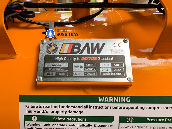 máy nén khí 4hp cam 6