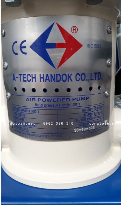 máy phun sơn dầu atech handok