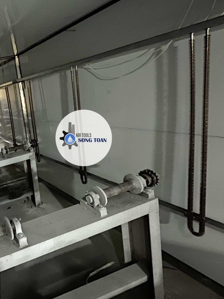 Lò sấy sơn tĩnh điện 12 bếp điện trở