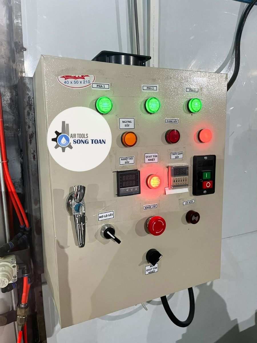 Lò sấy sơn tĩnh điện 12 bếp điện trở