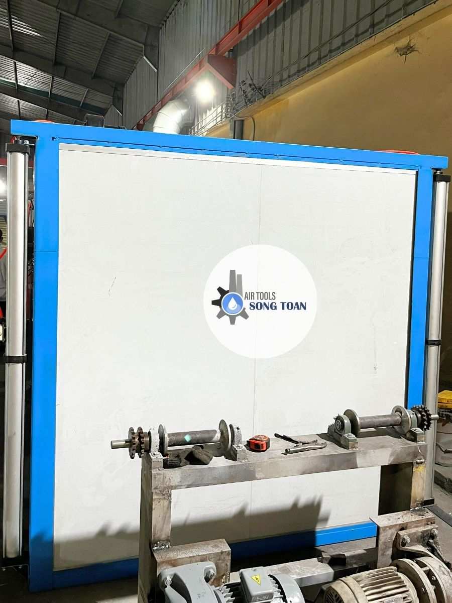 Lò sấy sơn tĩnh điện 12 bếp điện trở