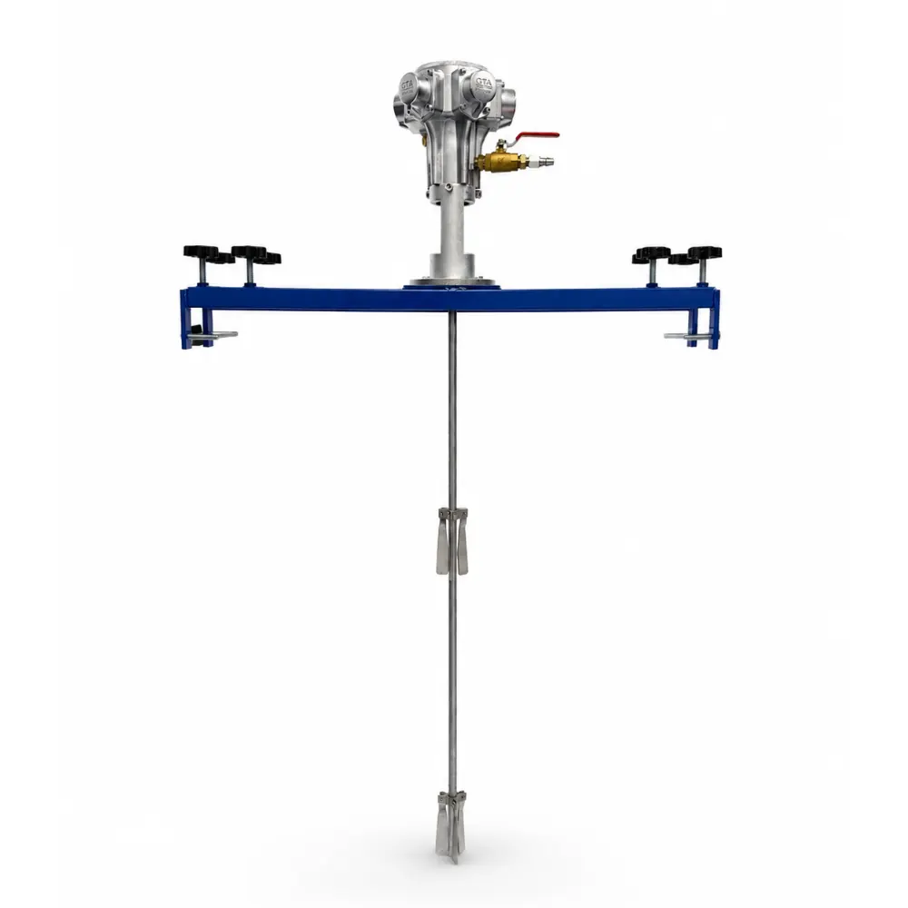 MÁY KHUẤY GÁ NGANG 5 PISTON 1 HP CHO THÙNG IBC 1000 LÍT