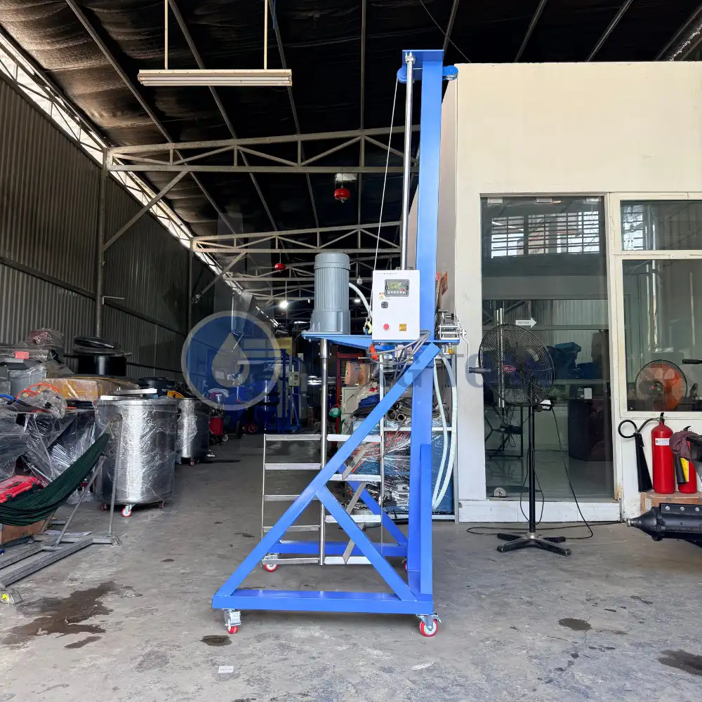 máy khuấy sơn, hóa chất 3 HP nâng hạ ròng rọc