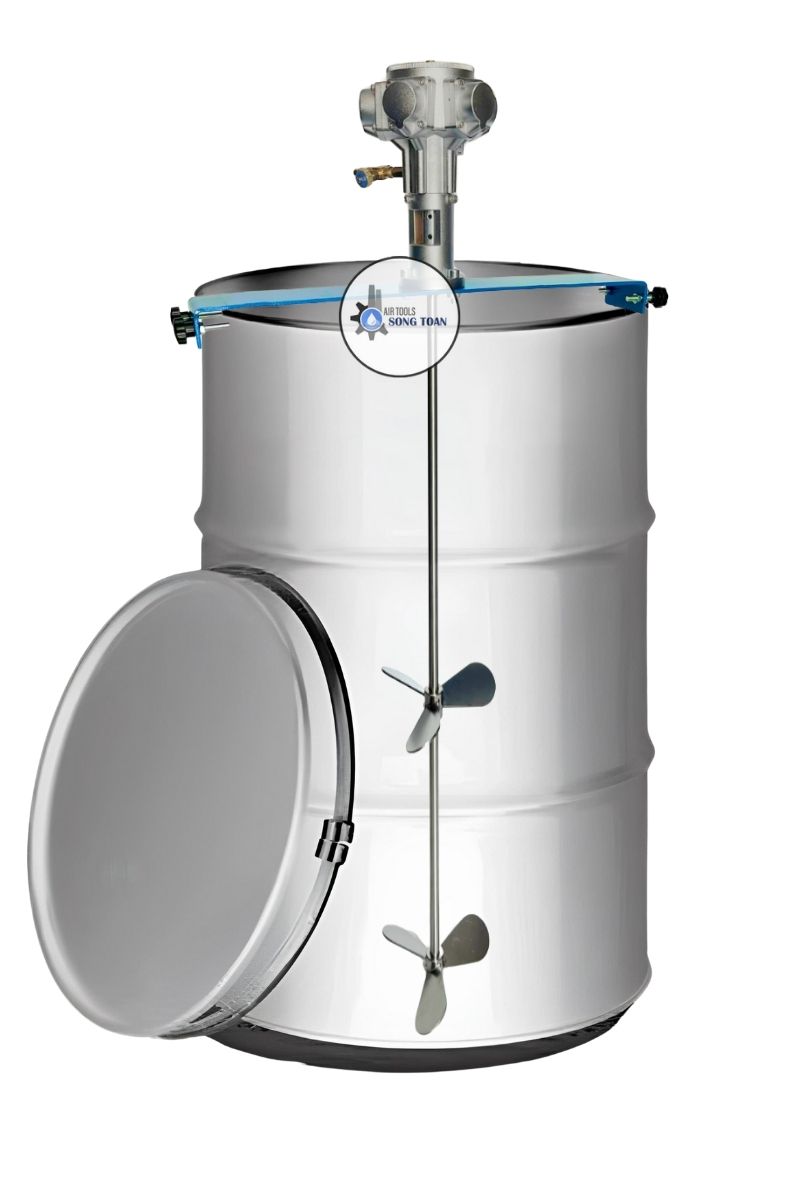 máy khuấy hóa chất dạng gá ngang