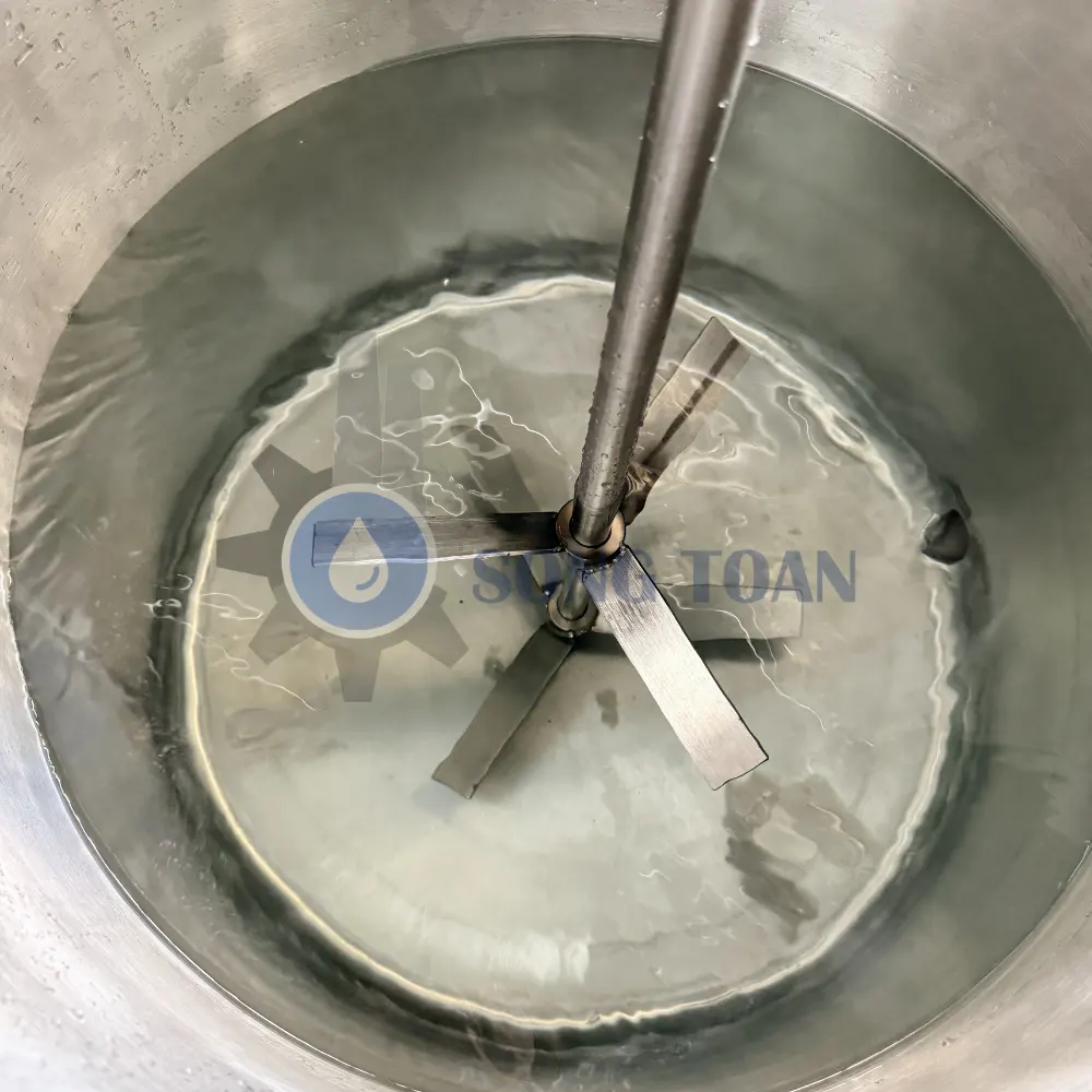 máy khuấy gá ngang