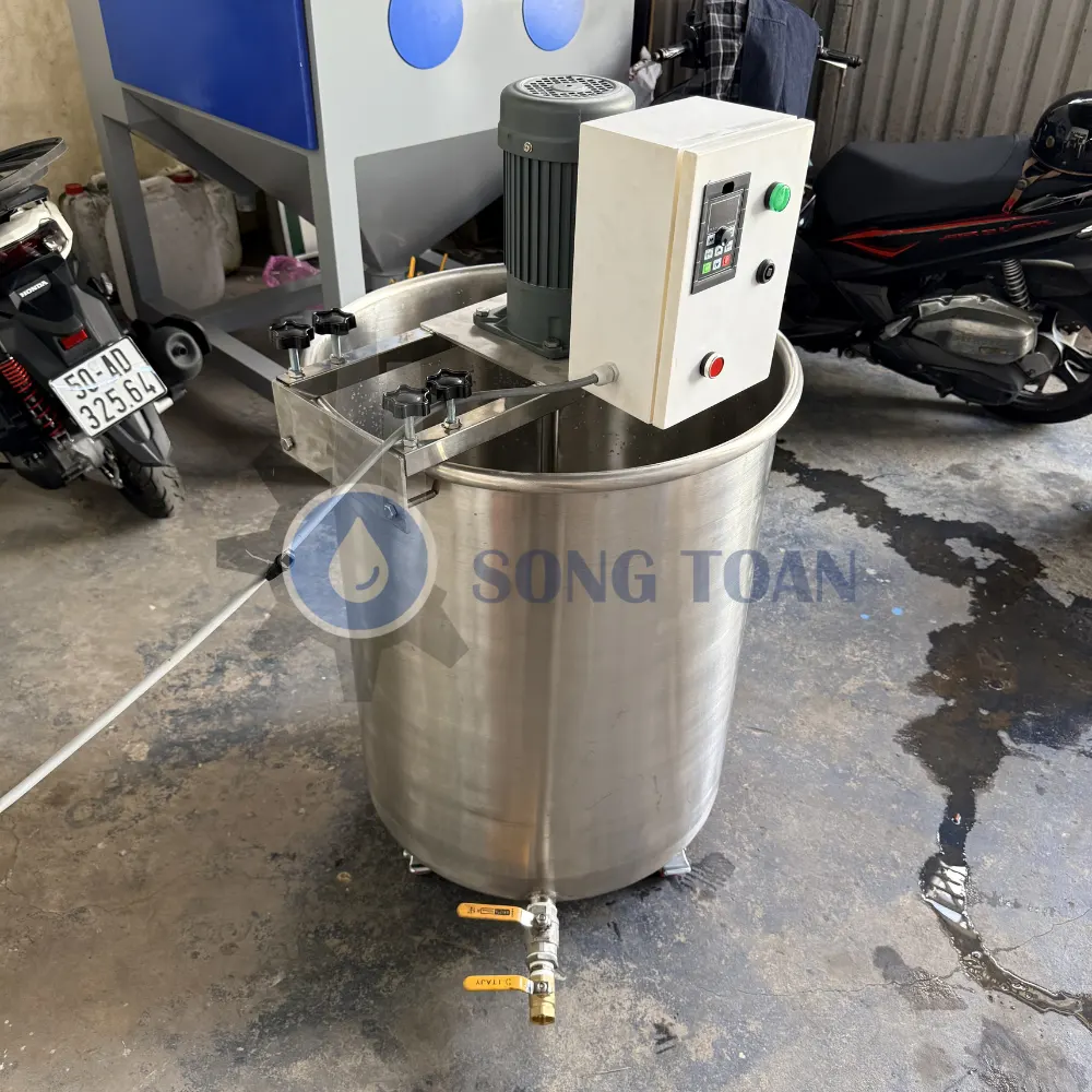 máy khuấy gá ngang