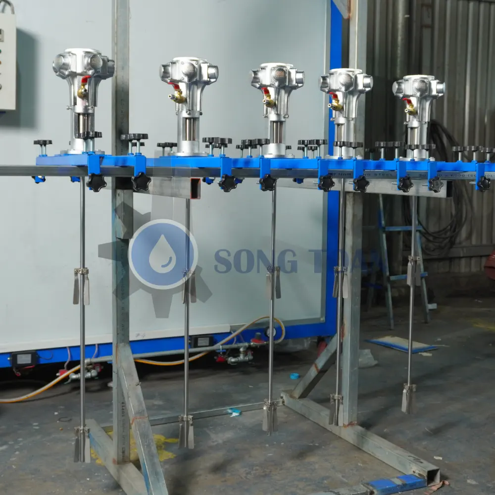 máy khuấy khí nén 1 HP