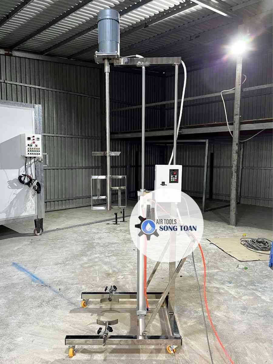 Máy khuấy sơn, khuấy hóa chất dùng điện