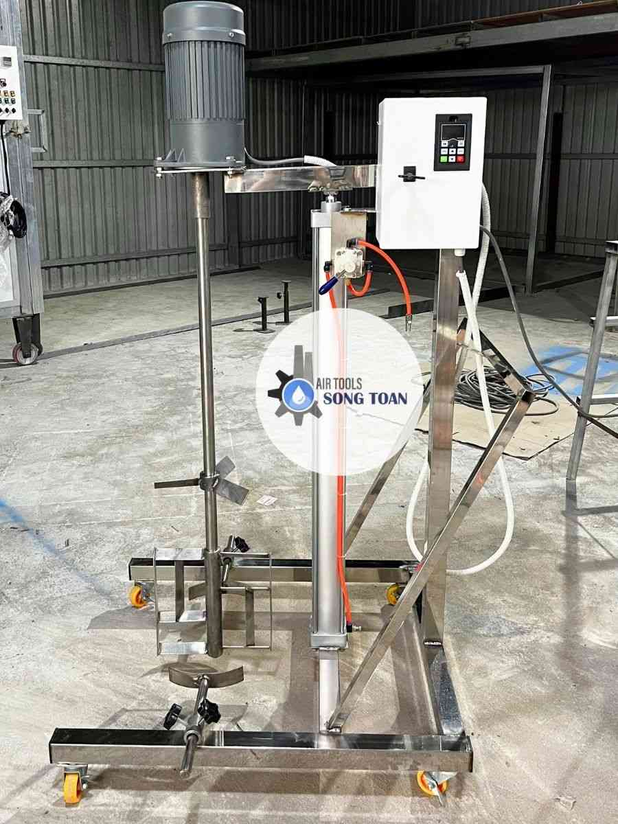 Máy khuấy sơn, khuấy hóa chất dùng điện