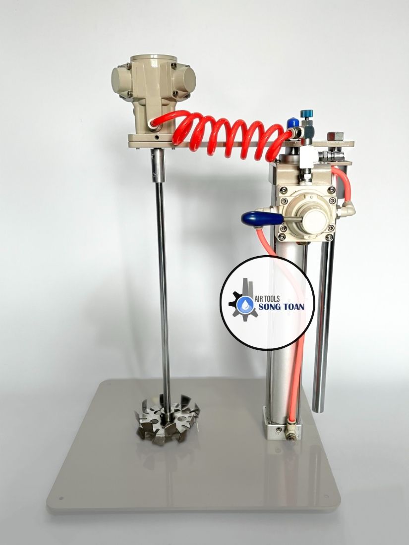 Máy khuấy sơn hóa chất nâng hạ tự động 20L ST-20A