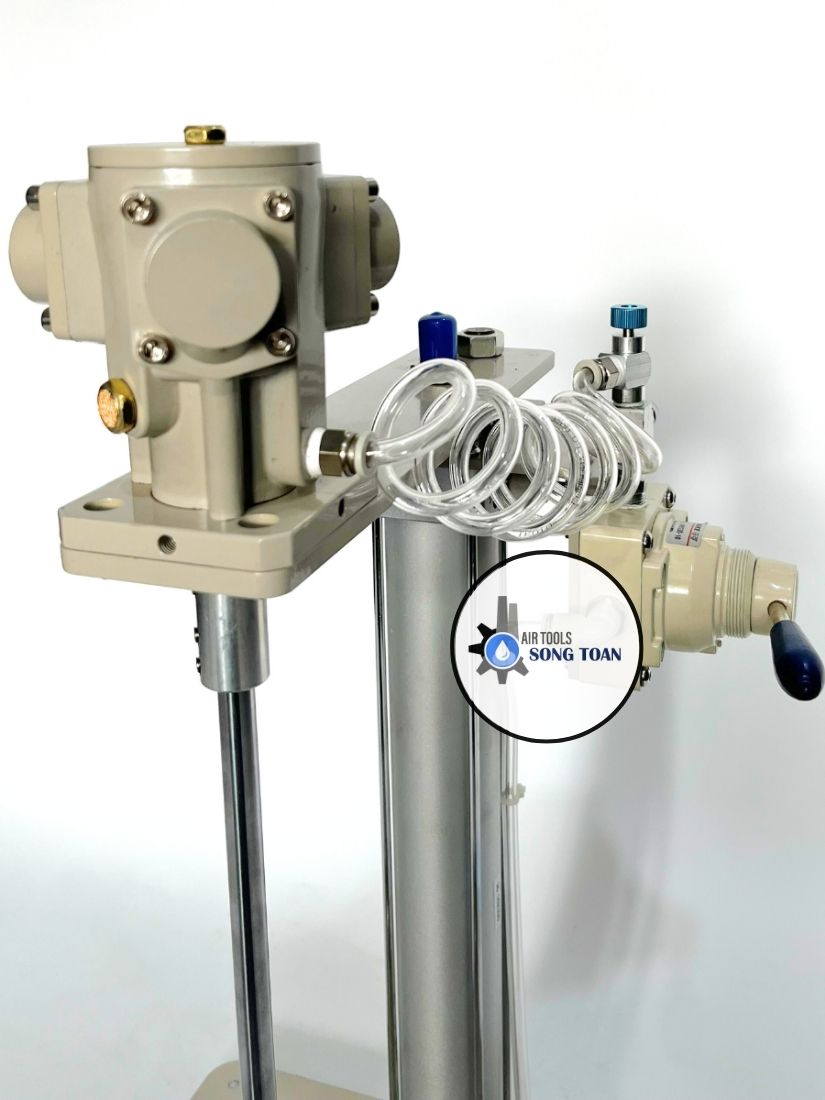 Máy khuấy sơn hóa chất nâng hạ tự động 20L ST-20A