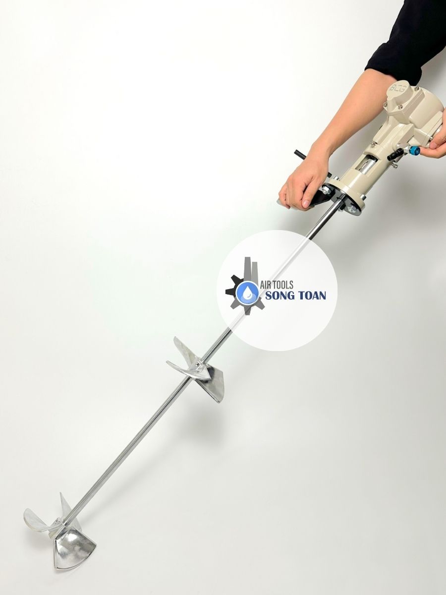 Máy khuấy sơn dùng hơi khí nén 3 piston 1/8HP