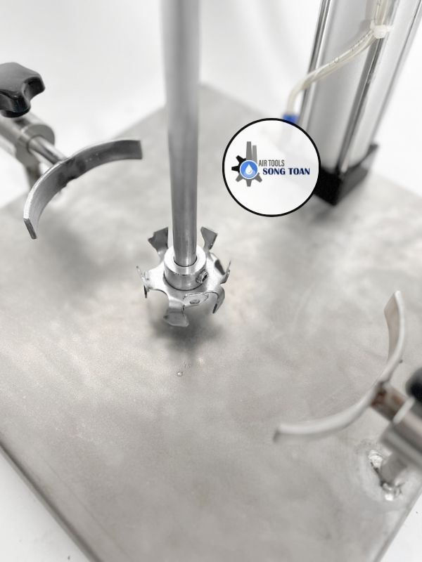 Máy khuấy thí nghiệm nâng hạ tự động thân inox 304