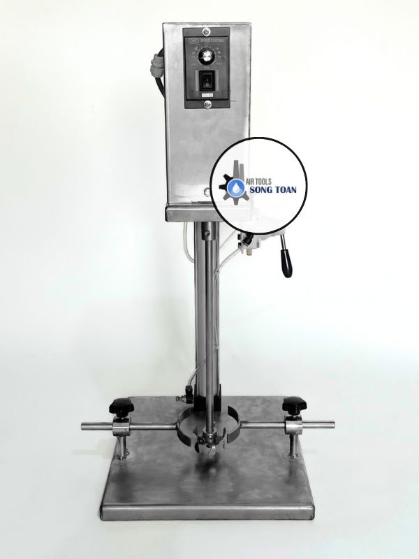 Máy khuấy thí nghiệm nâng hạ tự động thân inox 304