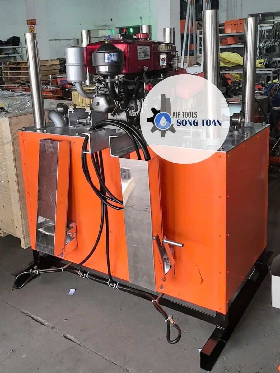 Máy nấu sơn dẻo nhiệt vạch kẻ đường