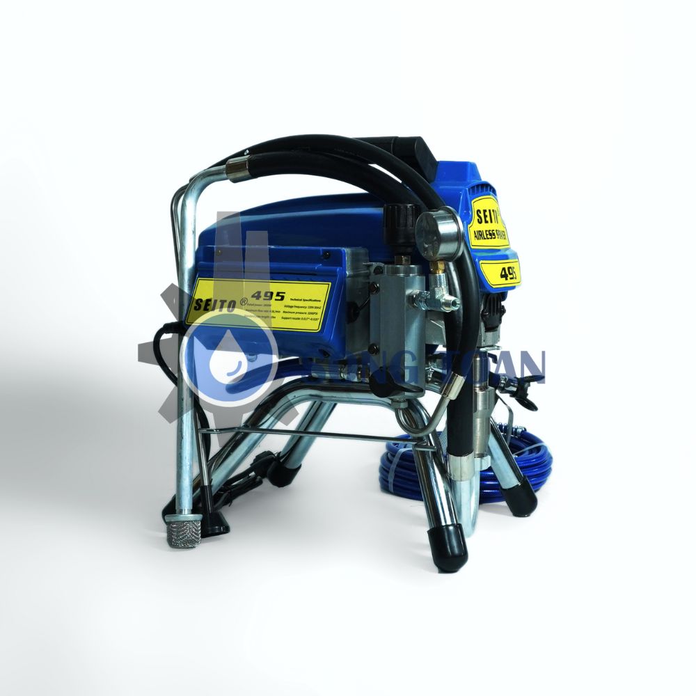 máy phun sơn dầu, sơn epoxy loãng