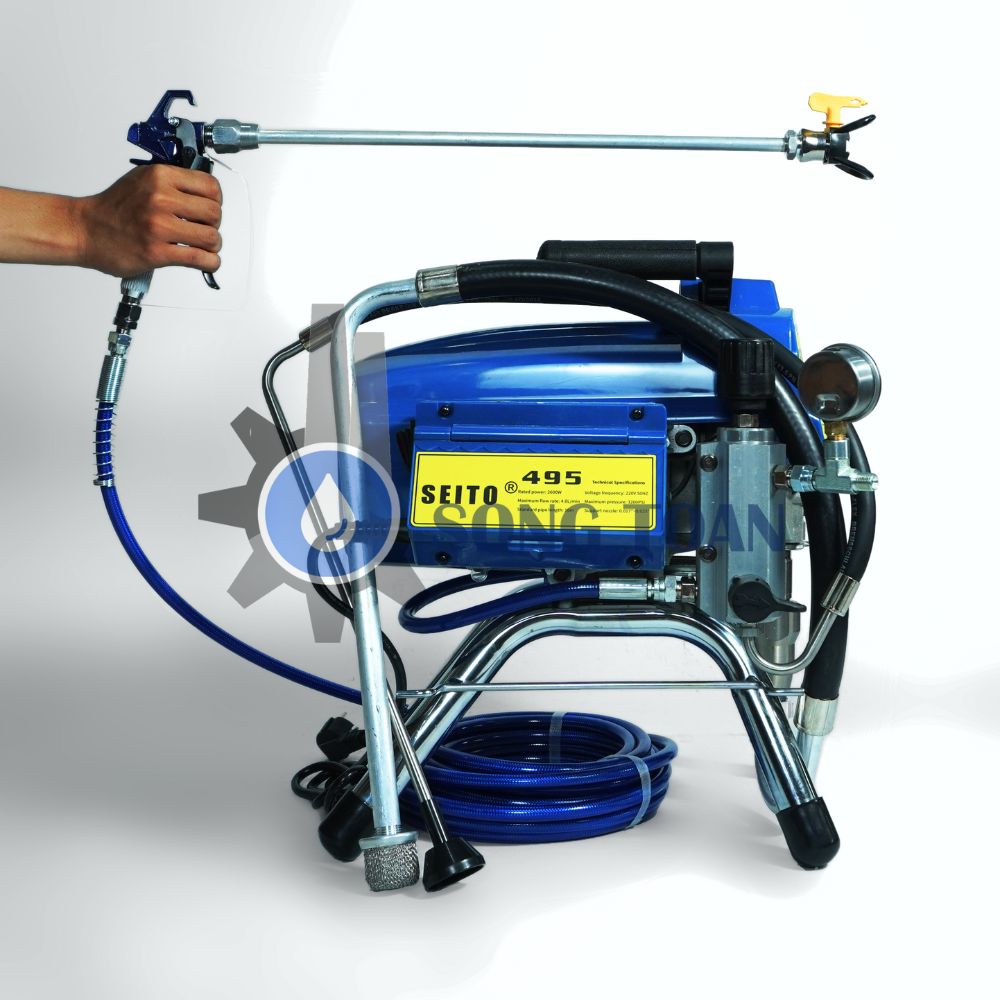 máy phun sơn dầu, sơn epoxy loãng