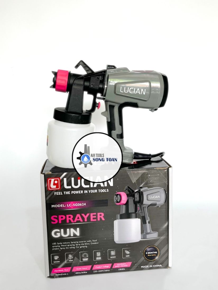Máy phun sơn nước sơn dầu cầm tay Lucian