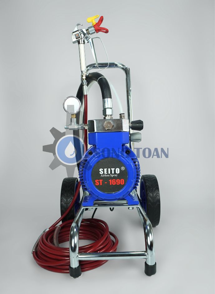 máy phun sơn kết hợp cây lăn sơn