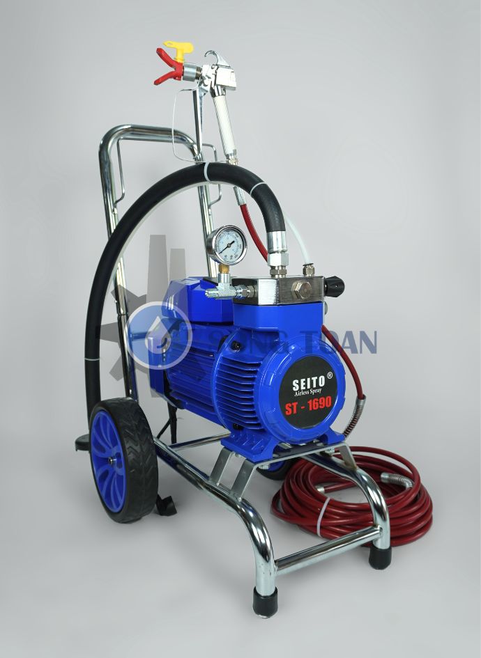 máy phun sơn kết hợp được với cây lăn